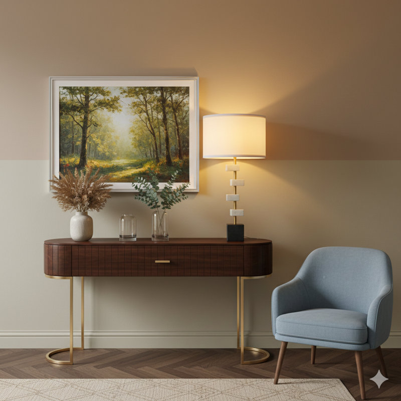 D15x30" Table Lamp (Lamp Shade Assembly Required)