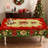 Christmas Floral Pattern Design Luxury Durable Washable Polyester Tablecloth-1854988617