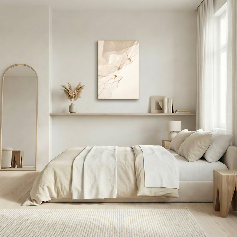 Ensemble de 1 tableau sur toile à texture marbre, 48"H x 36"W, Wrapped Canvas
