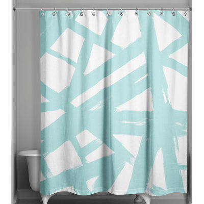 Abril Machine Washable Polyester Single Shower Curtain