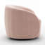Fauteuil demi-tonneau pivotant en velours Arrun-223861481