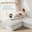 Canapé modulaire rembourré en U avec repose-pieds pour salon, chambre à coucher-1390526668-1404761853