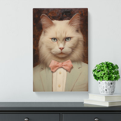 Ragdoll Cat Dadaism Art - Wrapped Canvas