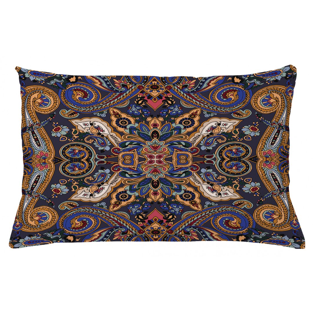 Kissenbezug, Marokkanische Floret Antike, Paisley, Royal Blue Sand Braun