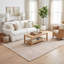 Tapis campagnard en jute et coton Colston-1975790848