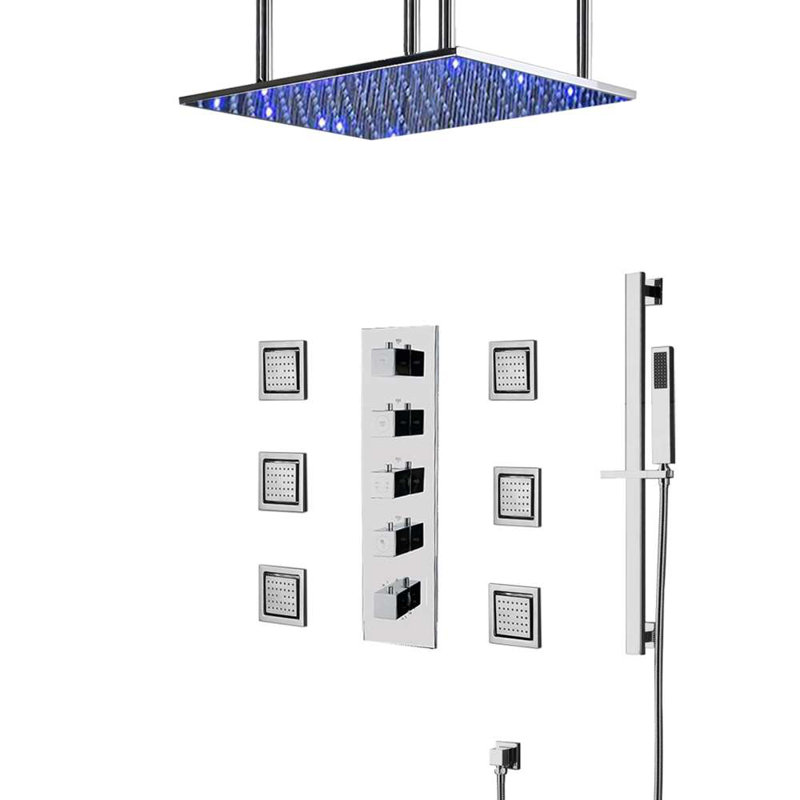Système de douche thermostatique à pluie brume Vasto 20