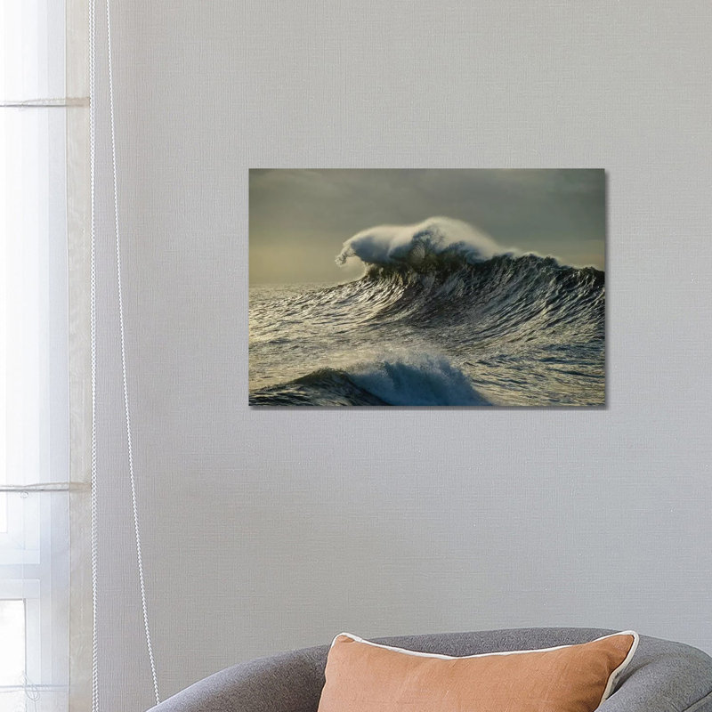 Waves in the Pacific Ocean at Dusk, San Pedro, Los Angeles, California, USA III 1 Piece Wrapped Canvas Wall Art