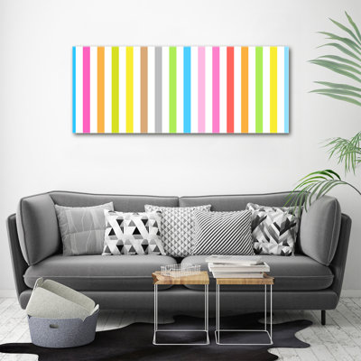 Coloured Stripes 1 Piece Painting on Canvas
