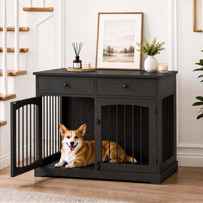 Meuble de 40 po pour chien de ferme, cage robuste pour chien de taille moyenne à grande