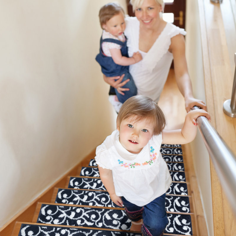 Tapis d'escalier intérieur antidérapant Salter, Bleu marine