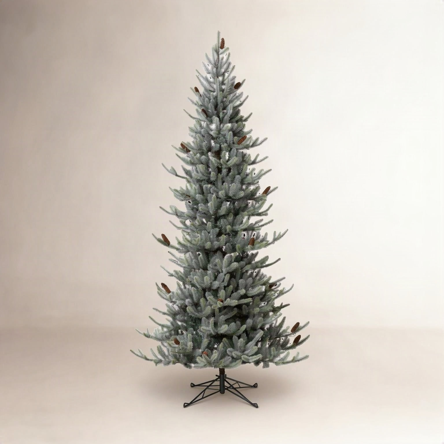 Pre-Lit Blue Spruce Fir Christmas Tree, 9'