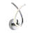2-Light Chrome Wall Sconce With Acrylic Diffusers-29552683