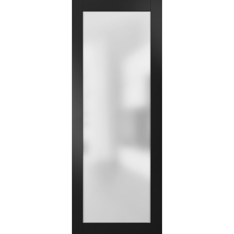 Dalle de porte intérieure moderne Planum, 36 po x 80 po, Frêne chocolat