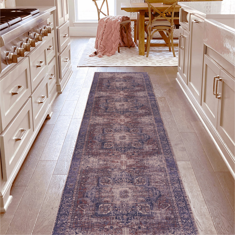 Washable Rug Area Rug, Runner 2'6" x 10'