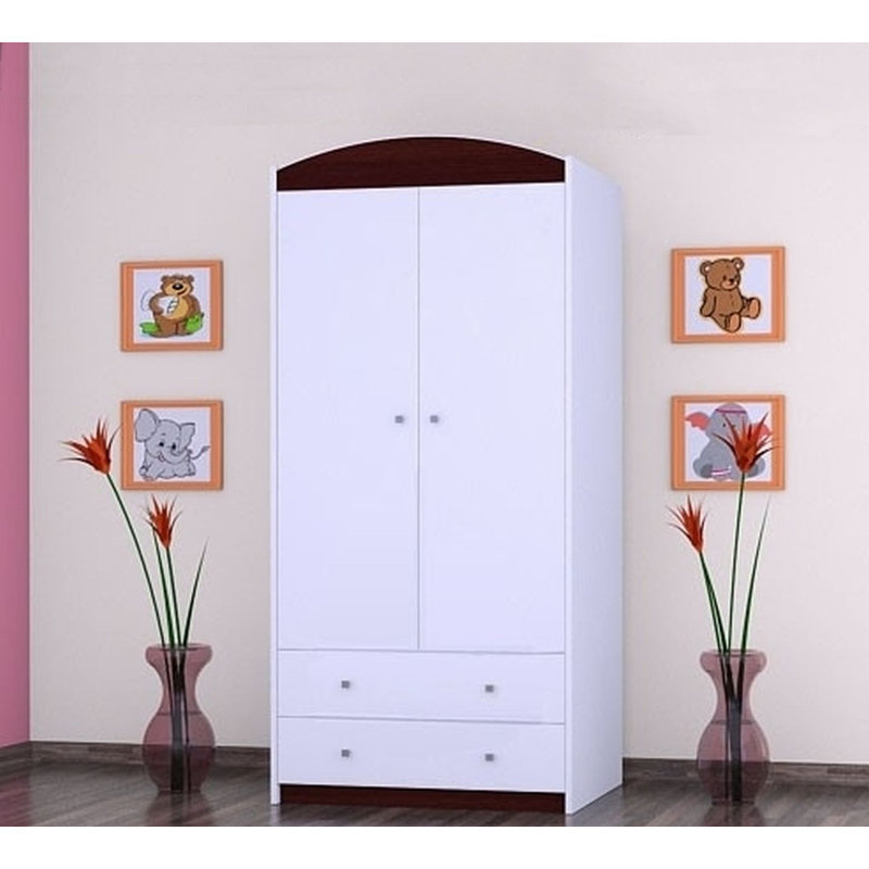 Drubin 2 Door Wardrobe, Black