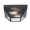 Westinghouse Lighting Plafonnier encastré d'extérieur deux lumières 12 pouces Wyndham, finition noire texturée avec verre bullé transparent