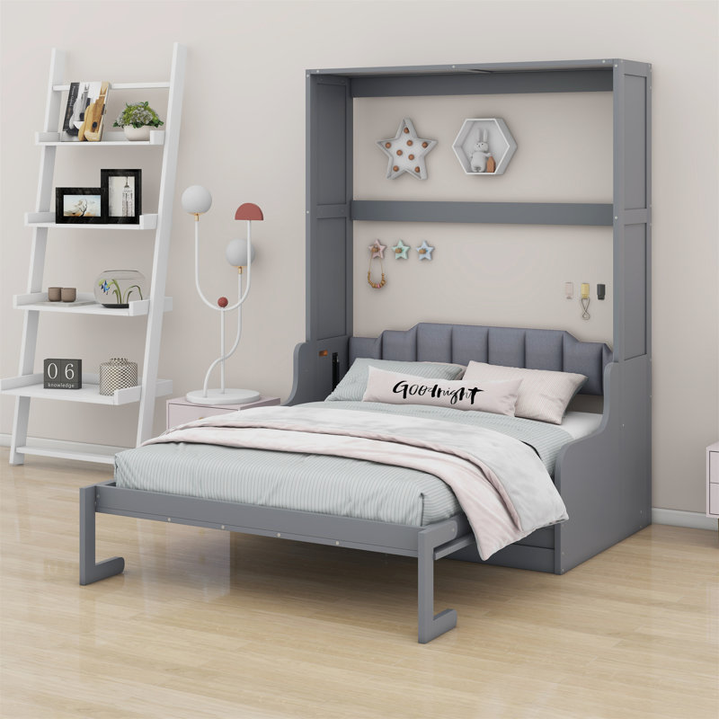 Lit escamotable Etzio, Gris
