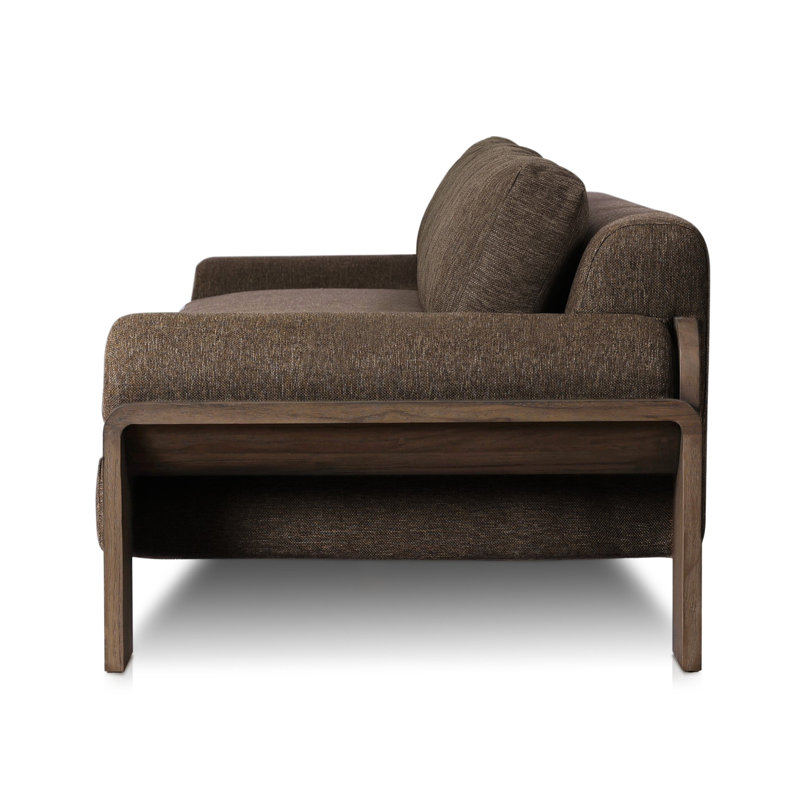Joette Outdoor Sofa-104"-Washed Brown-FSC, Stained Saddle Brown, Ellor Brown