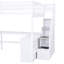 Loft Bed In With L-shaped Desk And Storage Facilities - Maximize Your Living Area Full Size Built-in Space, Efficient Bedroom Setup-1530412317