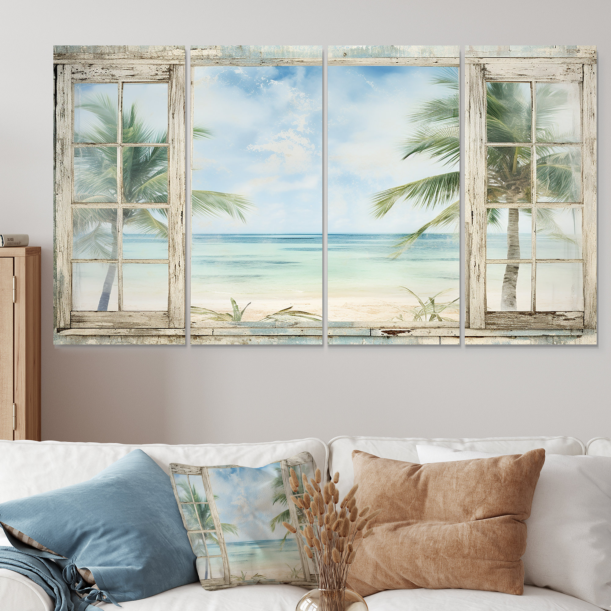 Beachcrest Home™ Tropical Beach Windows Horizon II - Coastal Windows 4 ...