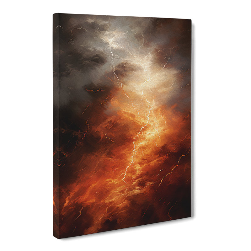 Thunderstorm Abstract No.2 - Wrapped Canvas, 50cm H x 35cm W x 3cm D