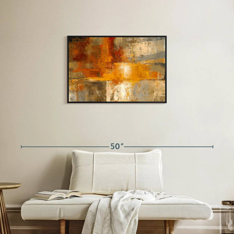 Avery Silver and Amber, 21" H x 31" W