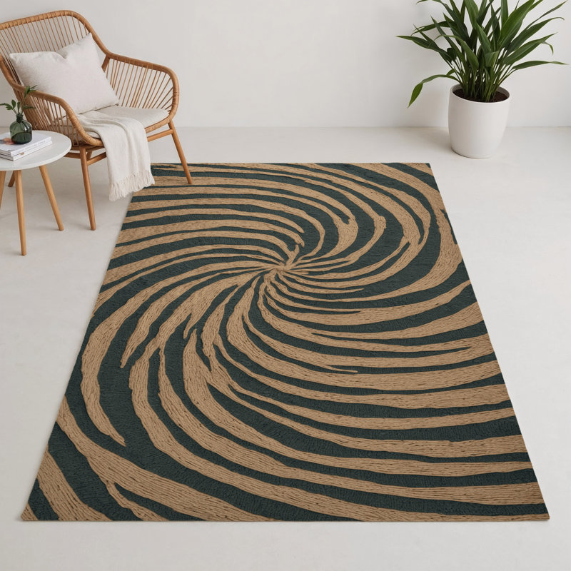 Tapis intérieur et extérieur gris Nature, Rectangle 9 pi x 12 pi