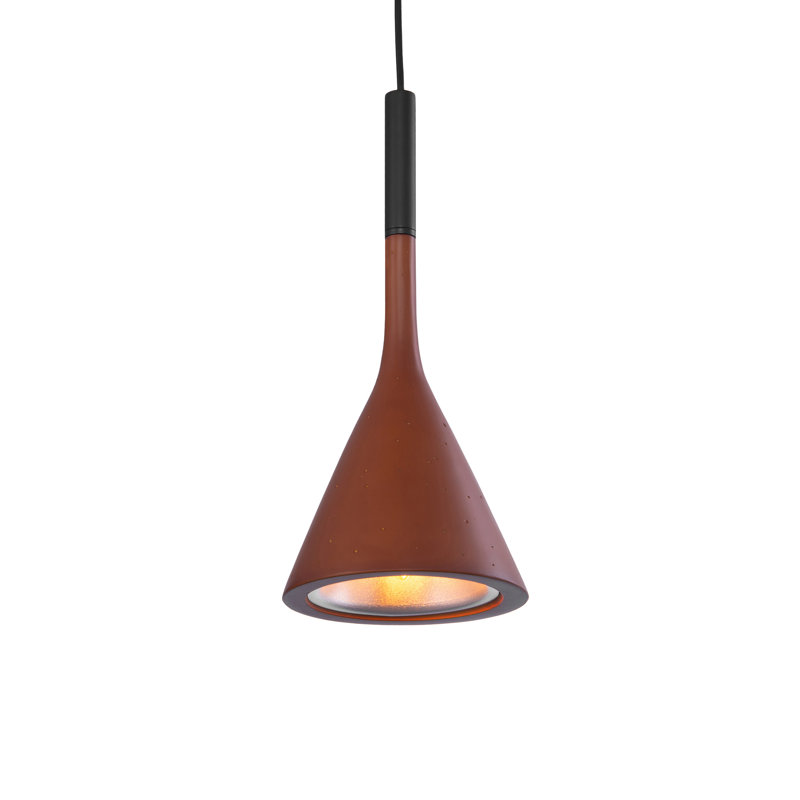 Mokane 1 - Light Black Single Pendant, Red