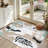 Clear Colorful Shapes Lines Spots Dots Modern Drawn Landscape Abstract Machine Washable Indoor Area Rug-129431359