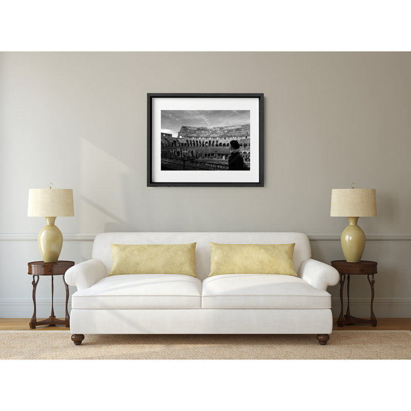 Roman Holiday Print by Joseph Regan, Black, 26" H x 36" W x 0.75" D
