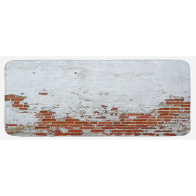 Tapis de cuisine mural brique