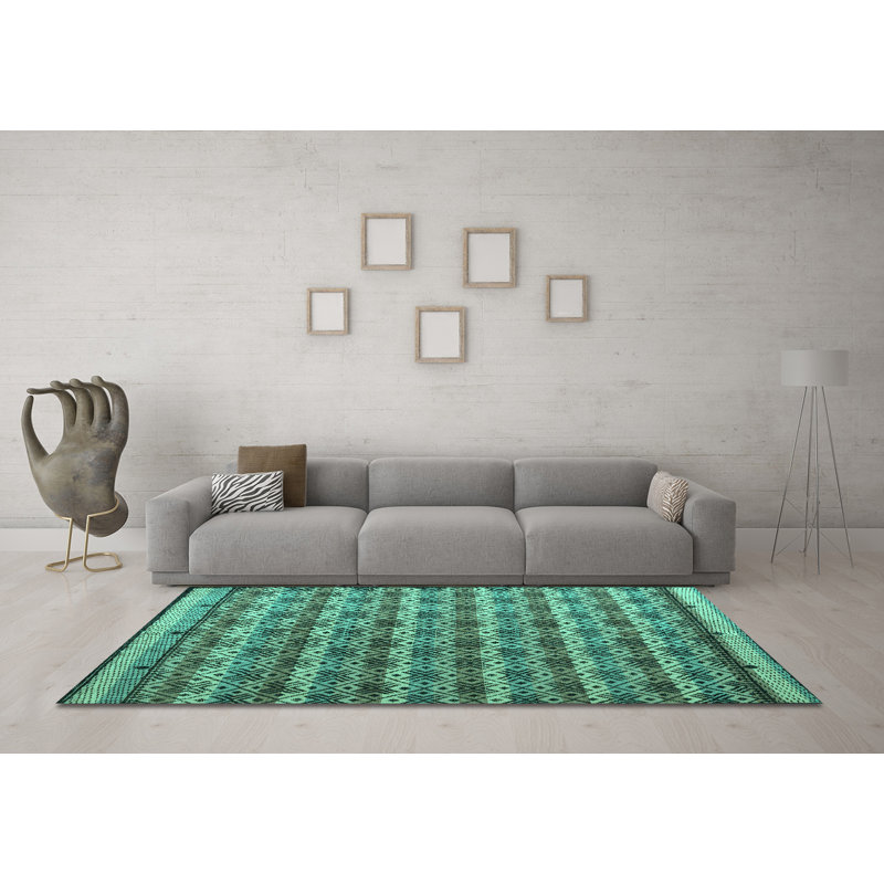 Lauchlyn Washable Southwestern Indoor Rug, Square 8'
