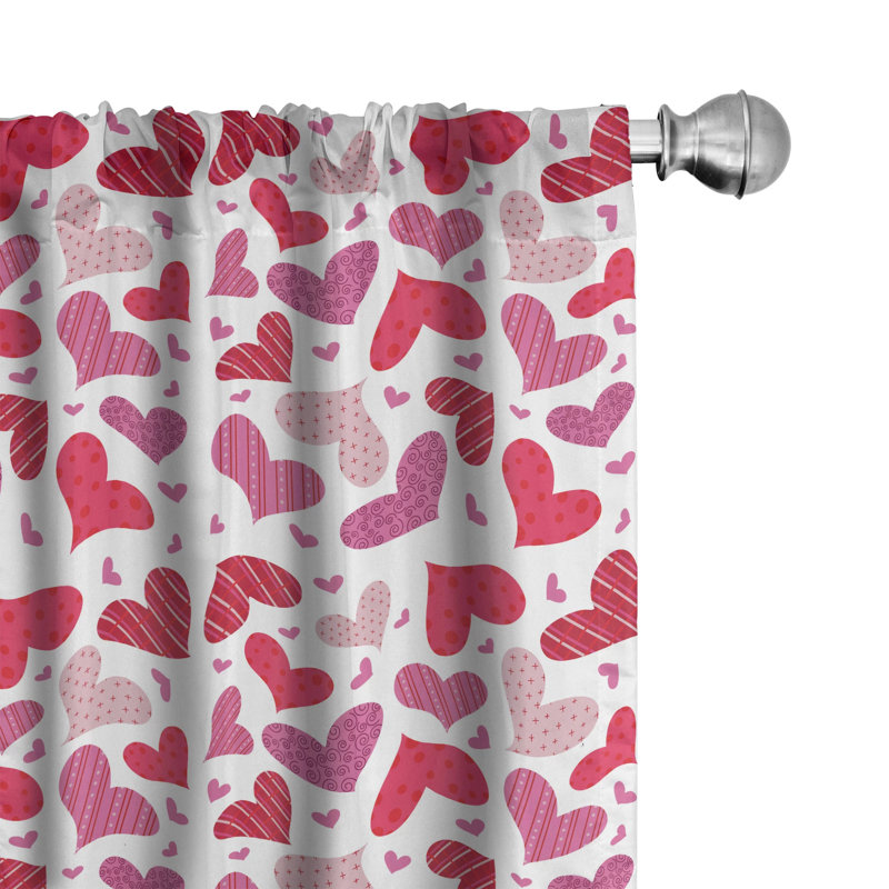 Panneau de rideau simple semi-diaphane avec passe-tringle, 28 po x 63 po