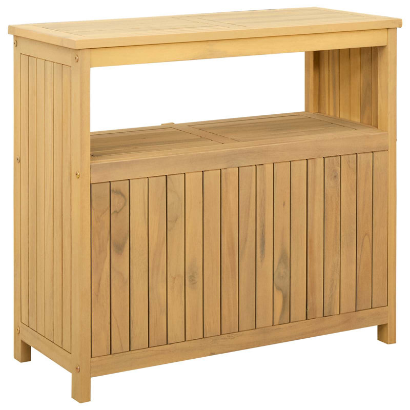 Rectangle Solid Wood Outdoor Buffet & Console Table - 80 cm W 35 cm D