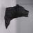 Black Panther Head Wall Decor Statue