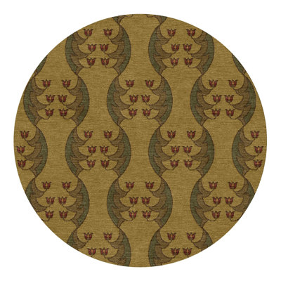 Light Tulip Fest Wool Floral Area Rug