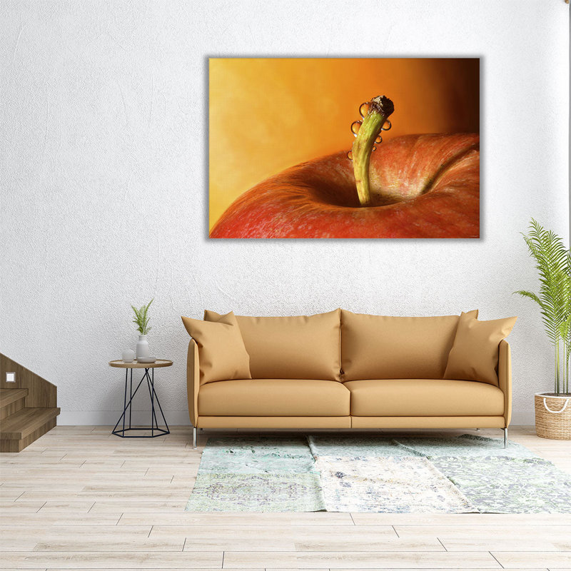 Pommes et oranges 1 - reproduction d'art sur toile, H 16 po x l 24 po