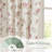 Rose Floral Linen Curtains for Living Room, Light Filtering Farmhouse Drapes Country Vintage Back Tab Window Panels for Bedroom, 2 Panels-856713501