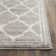 Tapis gris / gris clair à motif géométrique Ammundsen