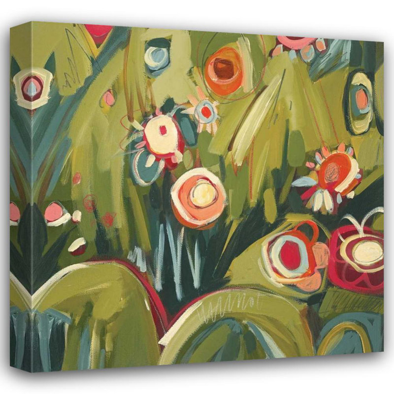 Art sur toile tendue par Red Barrel Studio® Sorte, Adriana Gallery, Garden Folly II, H 36 po x l 36 po