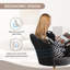 Dutch Velvet Adjustable Office Chair With Smooth Casters For Office Featuring Ergonomic Support And 250Lbs Capacity-605483124