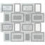Carrelage mural mosaïque en mélange de verre, de pierre et de métal 11 po x 12 po City Layer