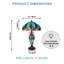 Grande lampe de table vitrail 15,7 pouces Tiffany avec veilleuse