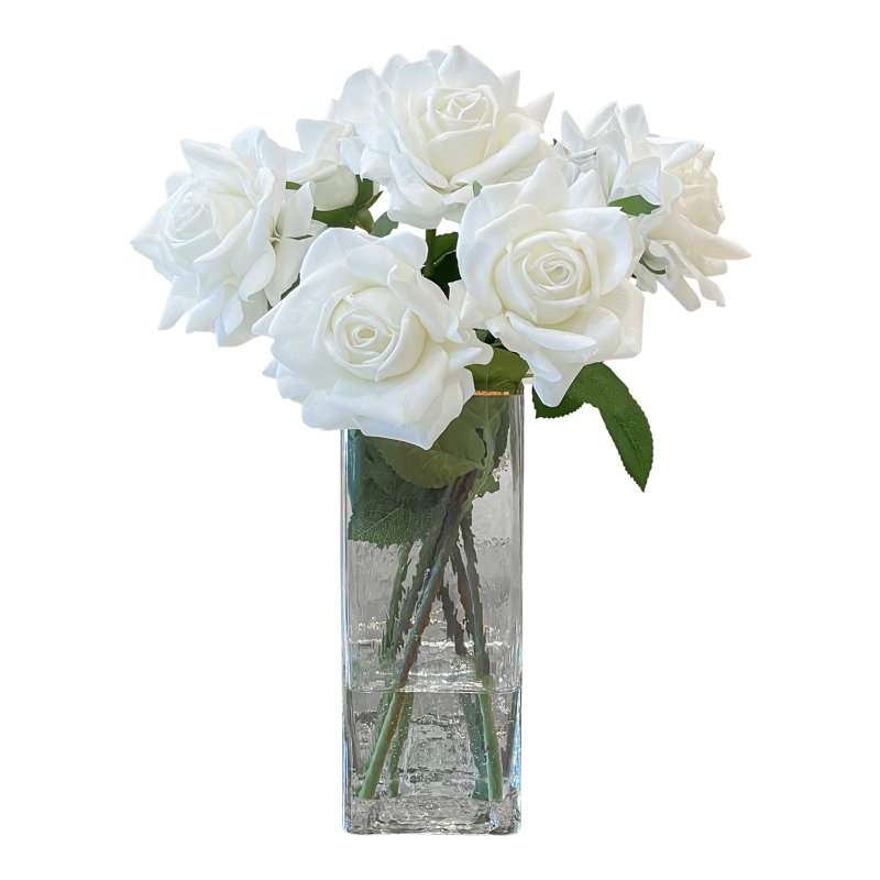 Rose Faux Floral in Vase
