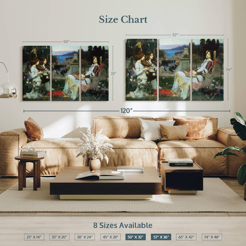 Adella Saint Cecilia, 32" H x 50" W