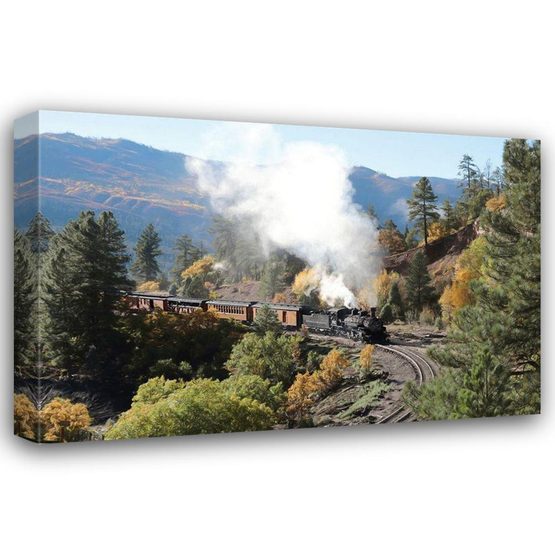 «Red Barrel Studio® Deiter, Lori Gallery», art sur toile tendu: Durango Silverton Train IV