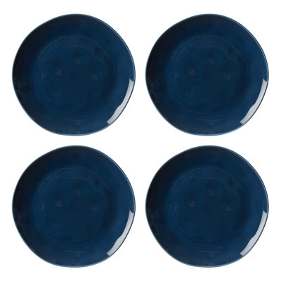 Bay Colors Blue Bay Colors 4Pc Dinner Plates