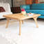 Table basse carrée en bois de chêne massif Sidney-757076295