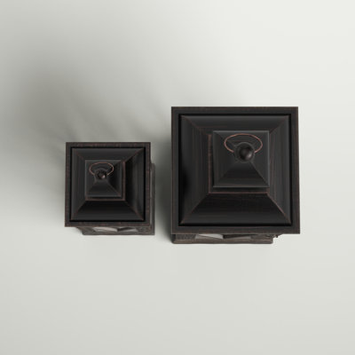 Medders Farmhouse Diamond Antique Tabletop Lantern Set