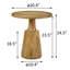 Table de bout ronde 24,5 po Granit-672199646-672199645